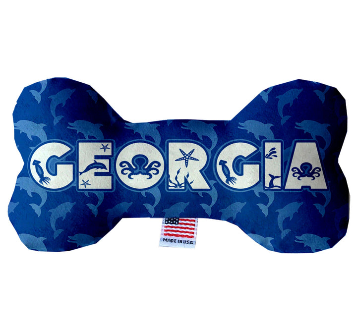Pet & Dog Plush Bone Toys, "Georgia Coast"