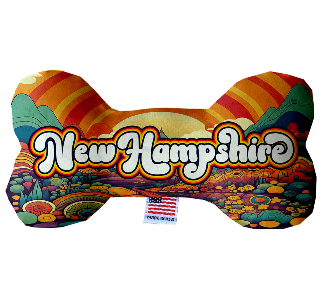 Pet & Dog Plush Bone Toys, "New Hampshire State Options"