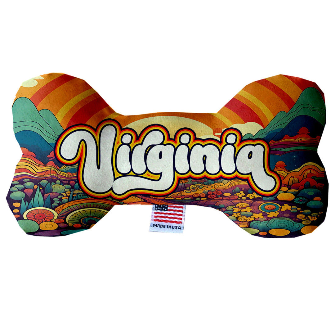 Pet & Dog Plush Bone Toys, "Virginia Mountains"