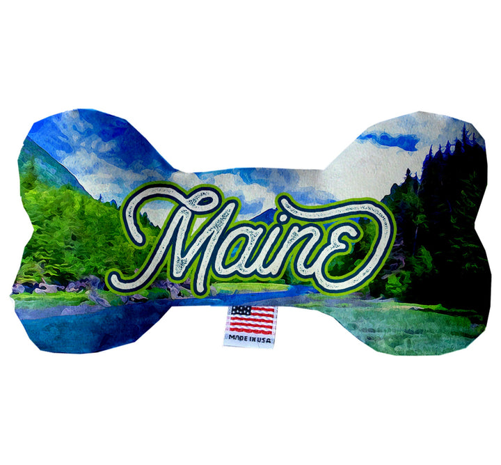 Pet & Dog Plush Bone Toys, "Maine State Options"