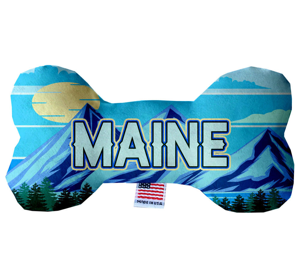 Pet & Dog Plush Bone Toys, "Maine State Options"