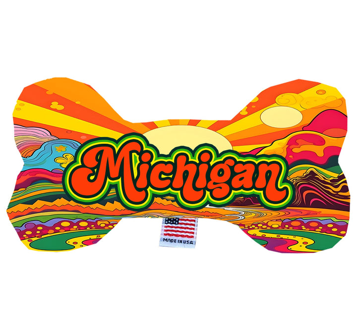 Pet & Dog Plush Bone Toys, "Michigan State Options"