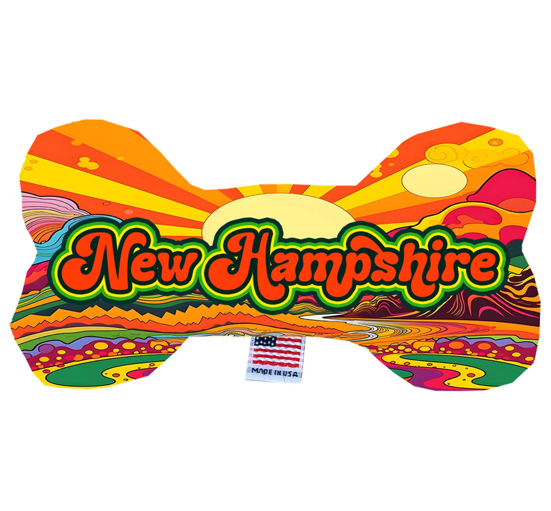 Pet & Dog Plush Bone Toys, "New Hampshire State Options"