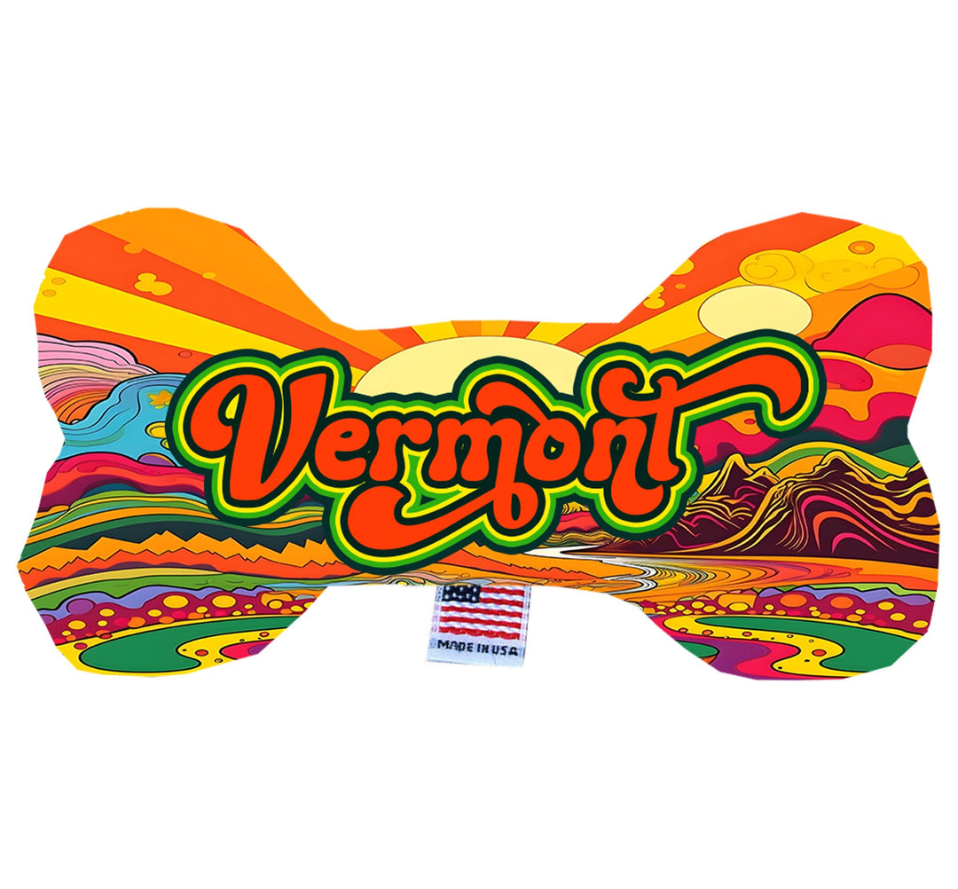 Pet & Dog Plush Bone Toys, "Vermont State Options"