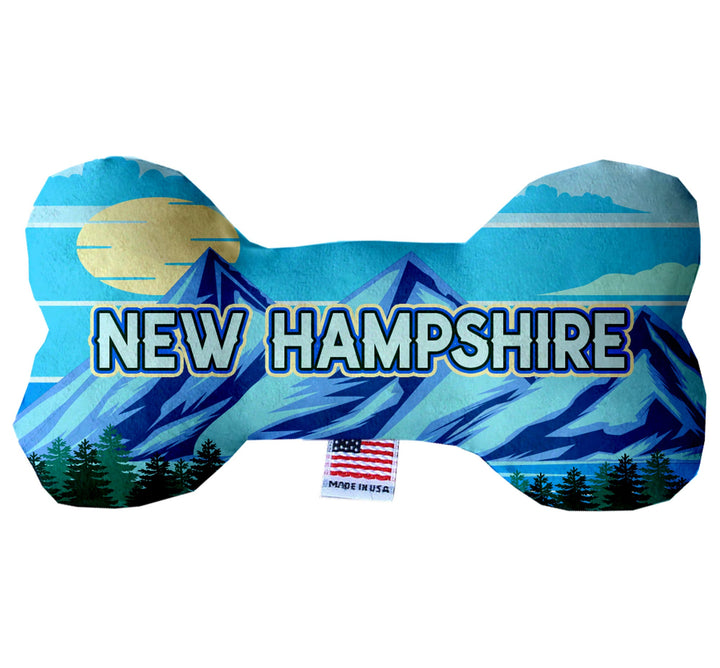 Pet & Dog Plush Bone Toys, "New Hampshire State Options"