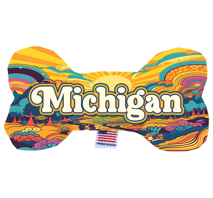 Pet & Dog Plush Bone Toys, "Michigan State Options"