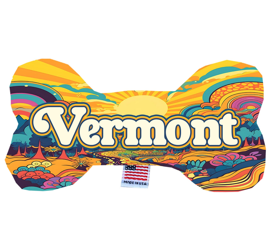 Pet & Dog Plush Bone Toys, "Vermont State Options"