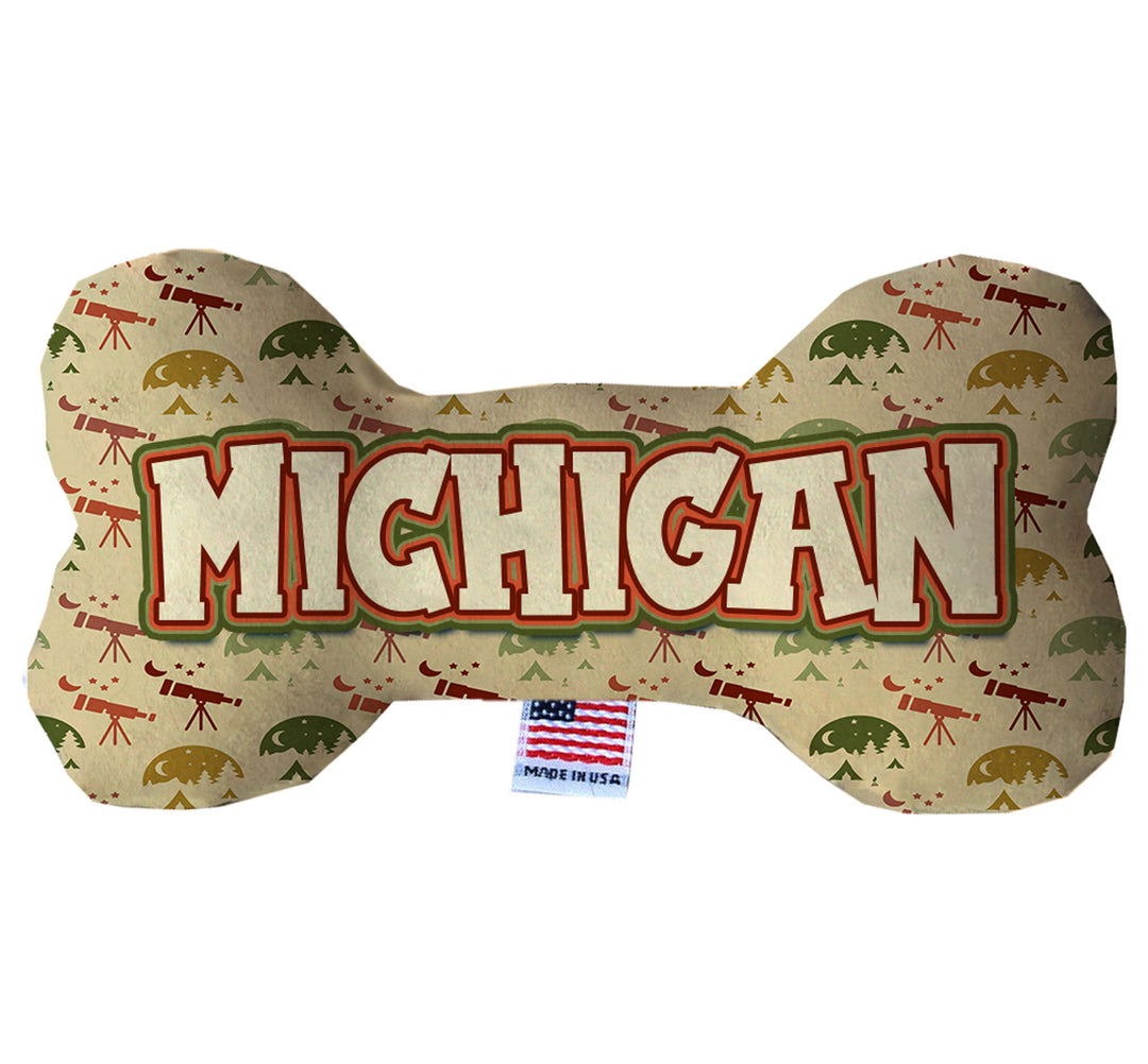 Pet & Dog Plush Bone Toys, "Michigan State Options"
