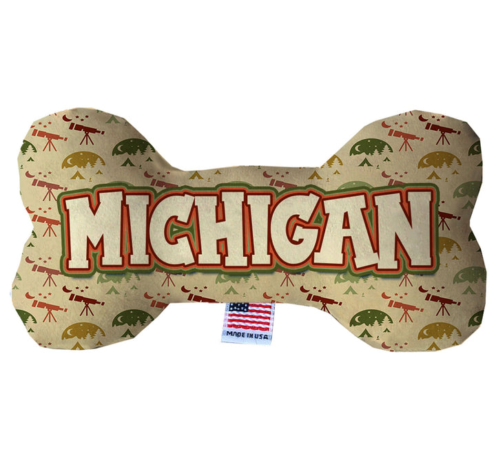Pet & Dog Plush Bone Toys, "Michigan State Options"
