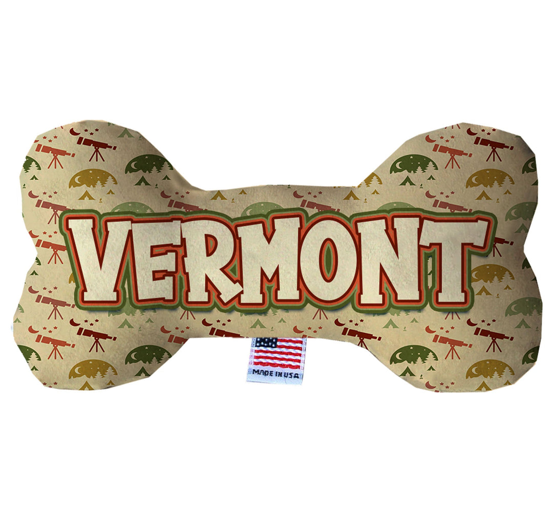 Pet & Dog Plush Bone Toys, "Vermont State Options"