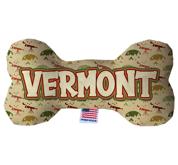 Pet & Dog Plush Bone Toys, "Vermont State Options"