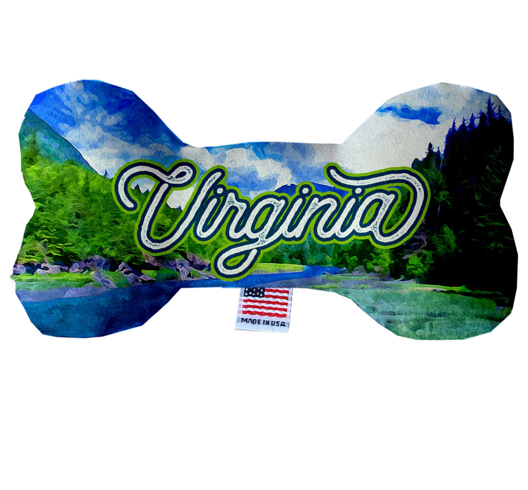 Pet & Dog Plush Bone Toys, "Virginia Mountains"