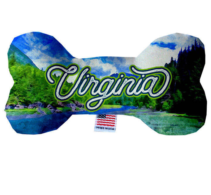 Pet & Dog Plush Bone Toys, "Virginia Mountains"