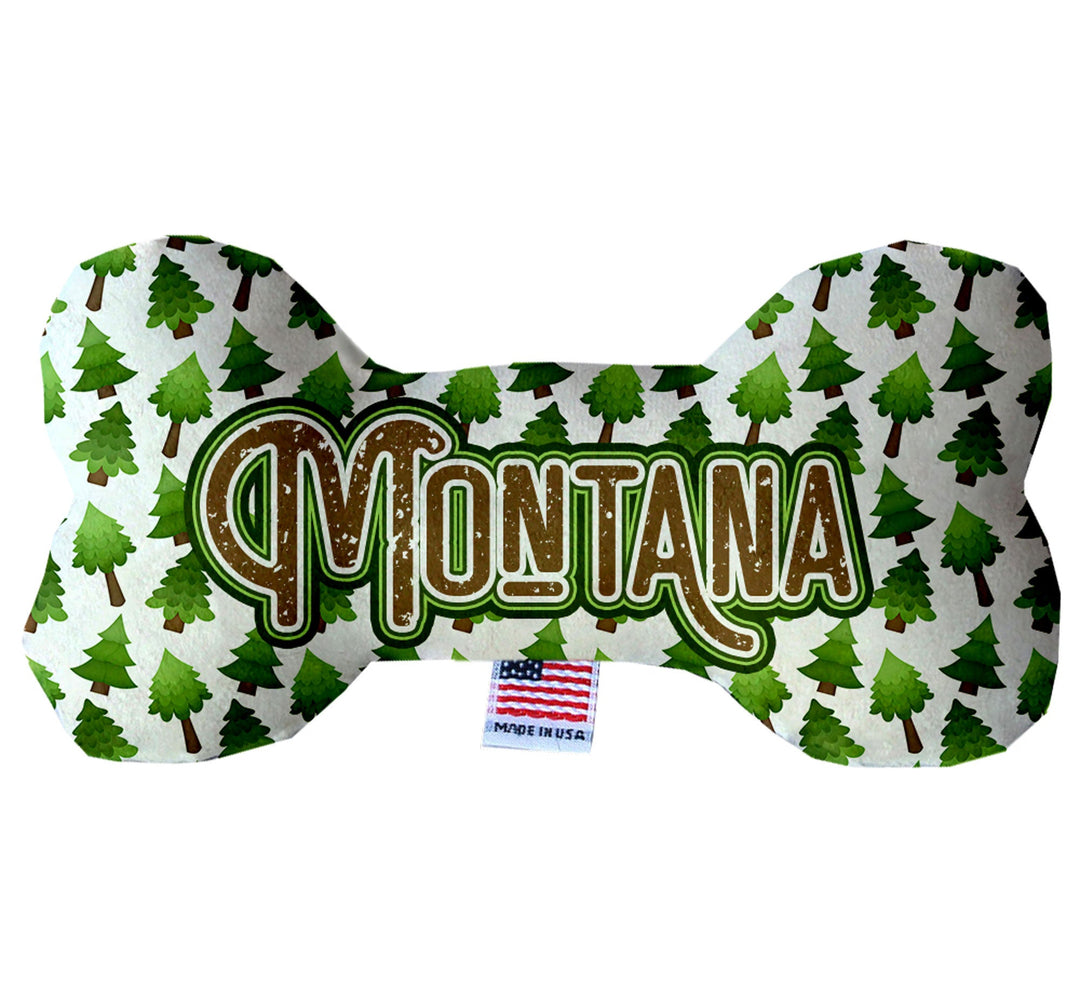 Pet & Dog Plush Bone Toys, "Montana State Options"