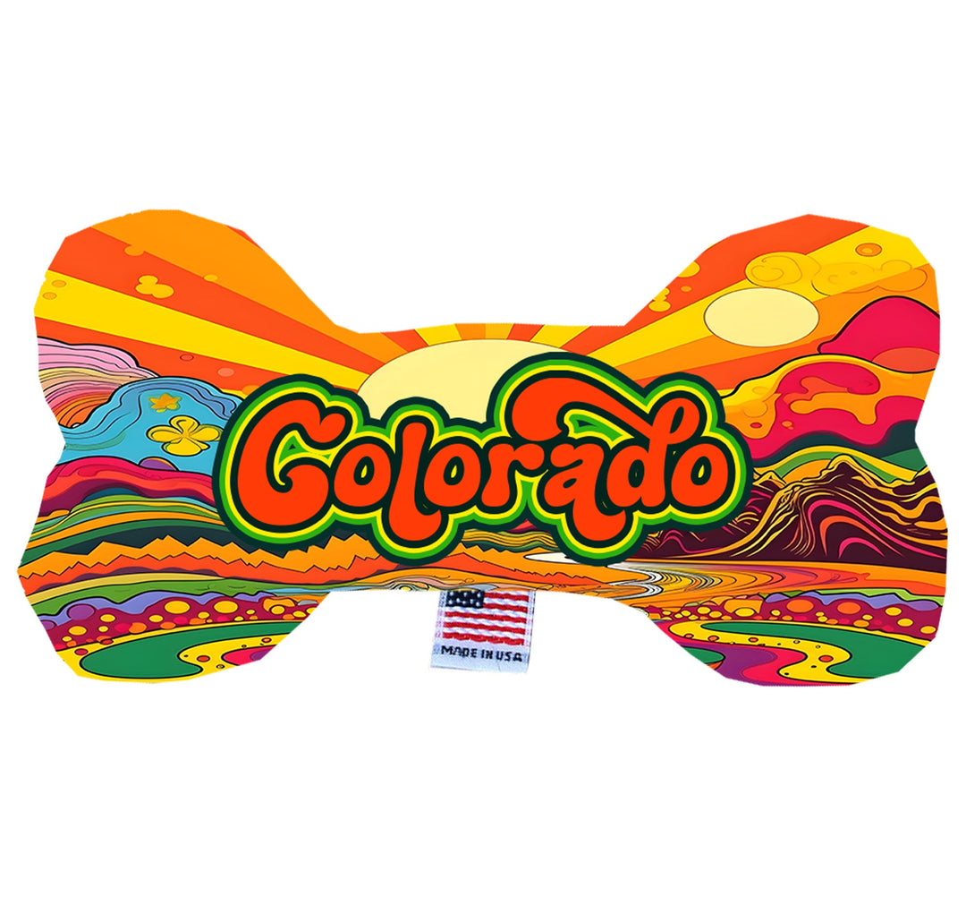 Pet & Dog Plush Bone Toys, "Colorado Mountains"