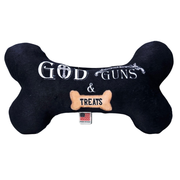 Pet and Dog Plush Bone Toy, "American Series" Three Limited Edition Patterns!