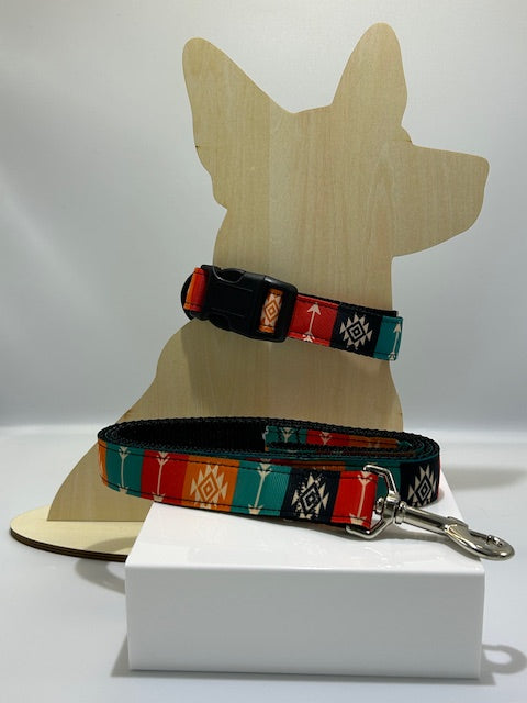 Pet Dog & Cat Nylon Collar or Leash, "Southwest"