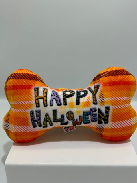 Halloween Pet & Dog Plush Bone Toy, "Monster Mash Group"