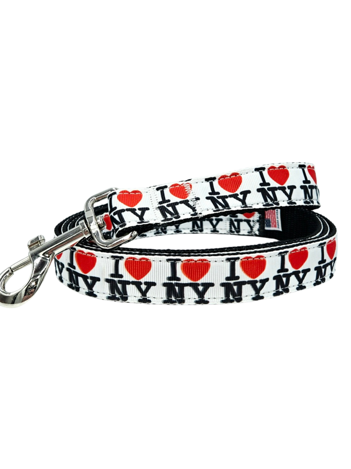 Pet Dog & Cat Nylon Collar or Leash, " I Love NY"