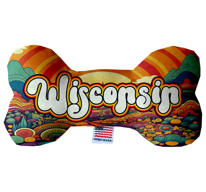 Pet & Dog Plush Bone Toys, "Wisconsin State Options"