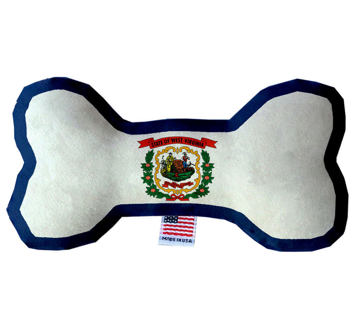 Pet & Dog Plush Bone Toys, "West Virginia State Options"