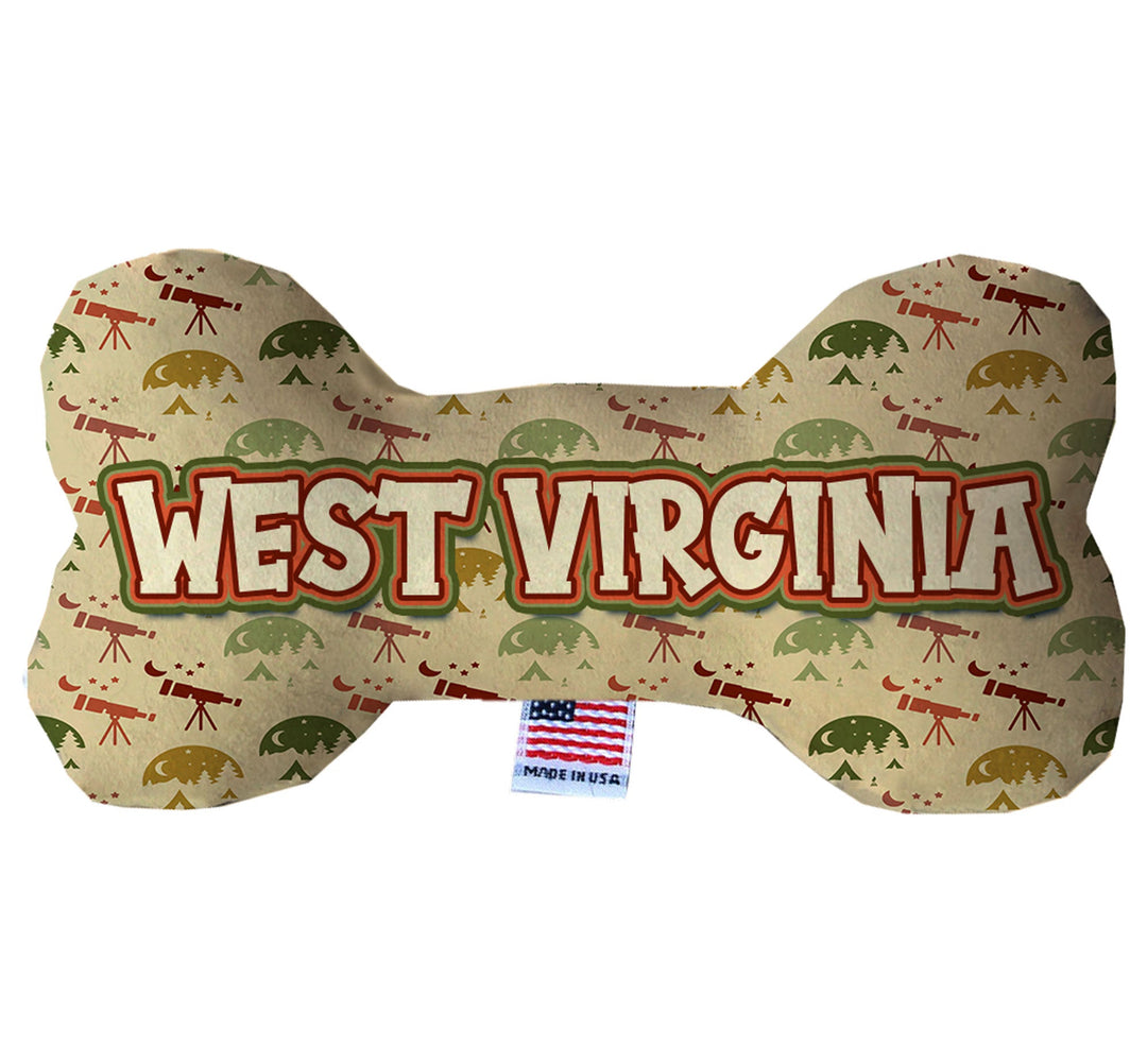 Pet & Dog Plush Bone Toys, "West Virginia State Options"
