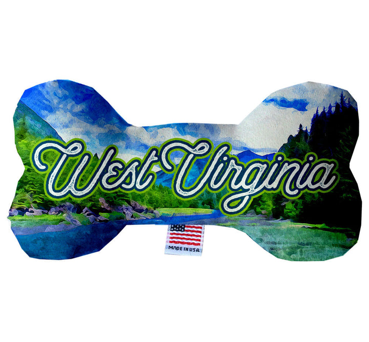 Pet & Dog Plush Bone Toys, "West Virginia State Options"
