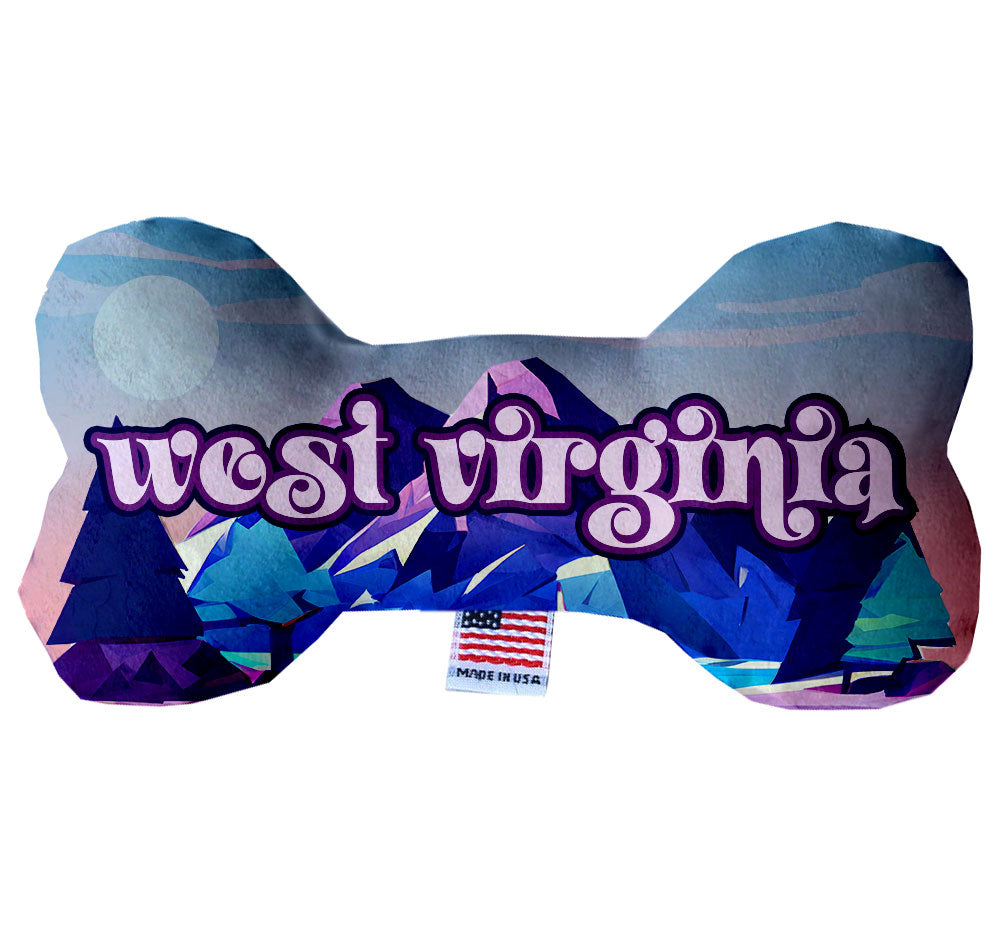 Pet & Dog Plush Bone Toys, "West Virginia State Options"
