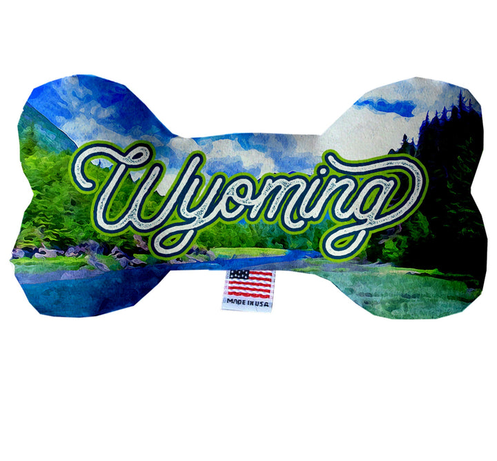 Pet & Dog Plush Bone Toys, "Wyoming State Options"