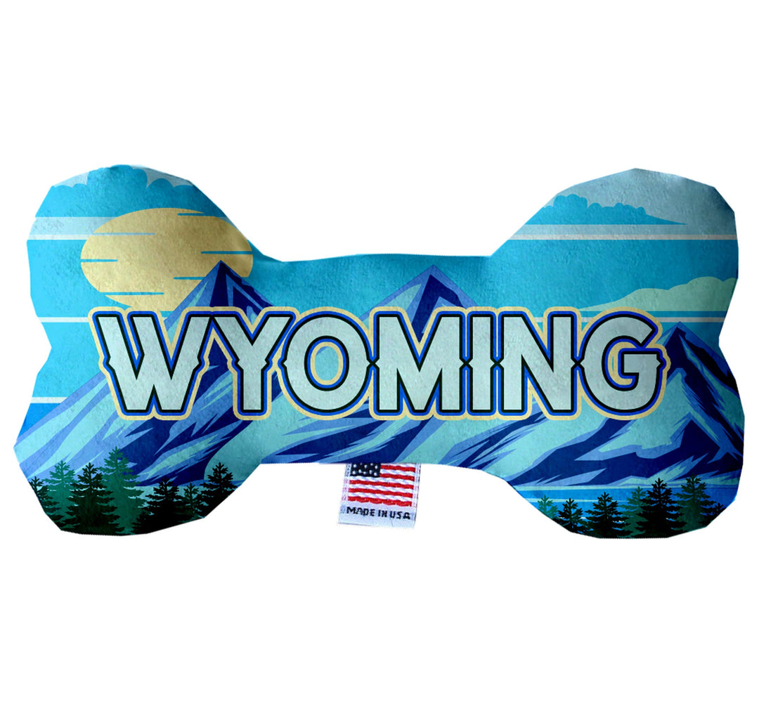 Pet & Dog Plush Bone Toys, "Wyoming State Options"