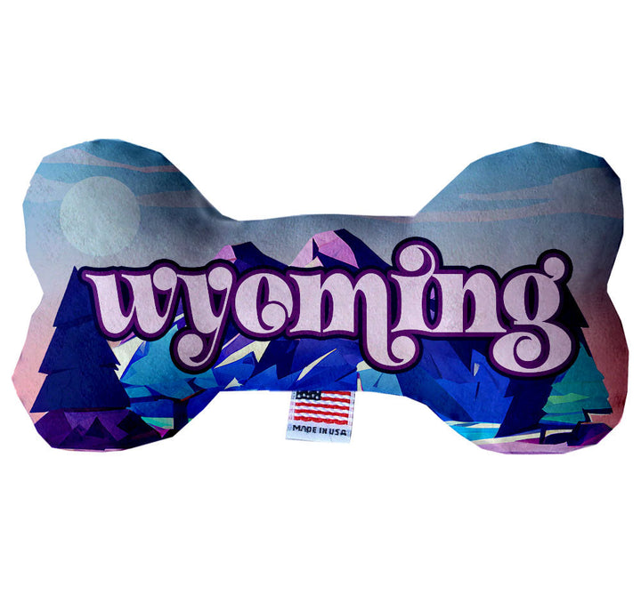 Pet & Dog Plush Bone Toys, "Wyoming State Options"