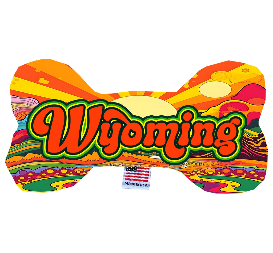 Pet & Dog Plush Bone Toys, "Wyoming State Options"