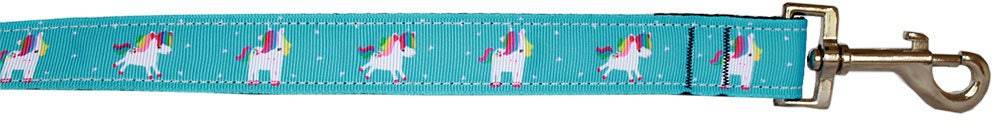 Pet Dog & Cat Nylon Collar or Leash, "Unicorn" *Available in Pink, Blue, Mauve or Aqua!*