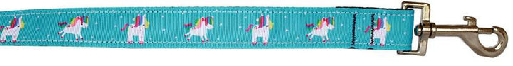 Pet Dog & Cat Nylon Collar or Leash, "Unicorn" *Available in Pink, Blue, Mauve or Aqua!*