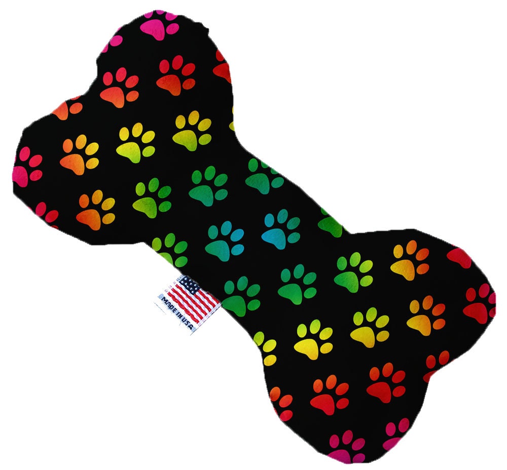 Pet and Dog Canvas or Plush Heart or Bone Toy, "Rainbow Pride Group" (Available in different sizes, and 7 different pattern options!)