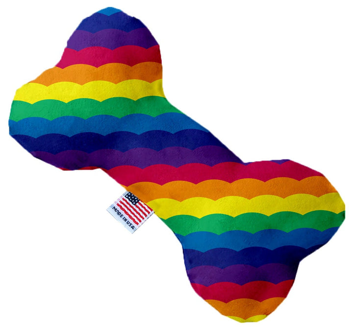 Pet and Dog Canvas or Plush Heart or Bone Toy, "Rainbow Pride Group" (Available in different sizes, and 7 different pattern options!)
