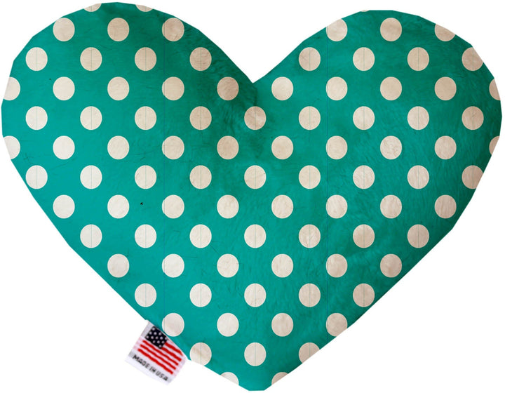 Pet and Dog Canvas or Plush Heart or Bone Toy, "Swiss Dots Group" (Available in different sizes, and 10 different pattern options!)
