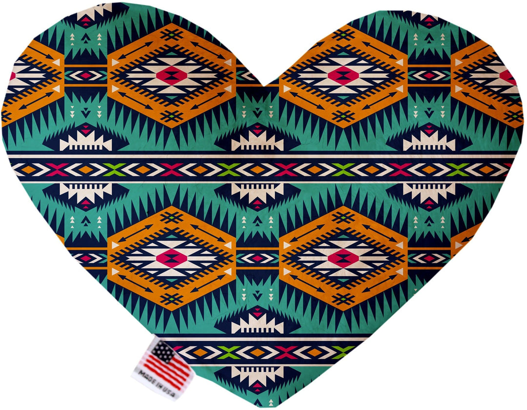 Pet and Dog Canvas or Plush Heart or Bone Toy, "Southwestern Group" (Available in different sizes, and 12 different pattern options!)