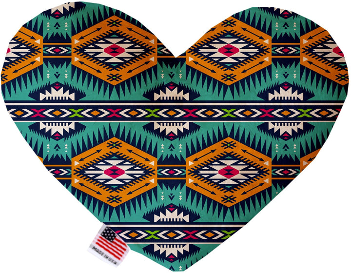 Pet and Dog Canvas or Plush Heart or Bone Toy, "Southwestern Group" (Available in different sizes, and 12 different pattern options!)