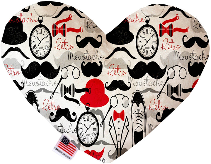 Pet and Dog Canvas or Plush Heart or Bone Toy, "Dapper Dogs Group" (Available in different sizes, and 9 different pattern options!)