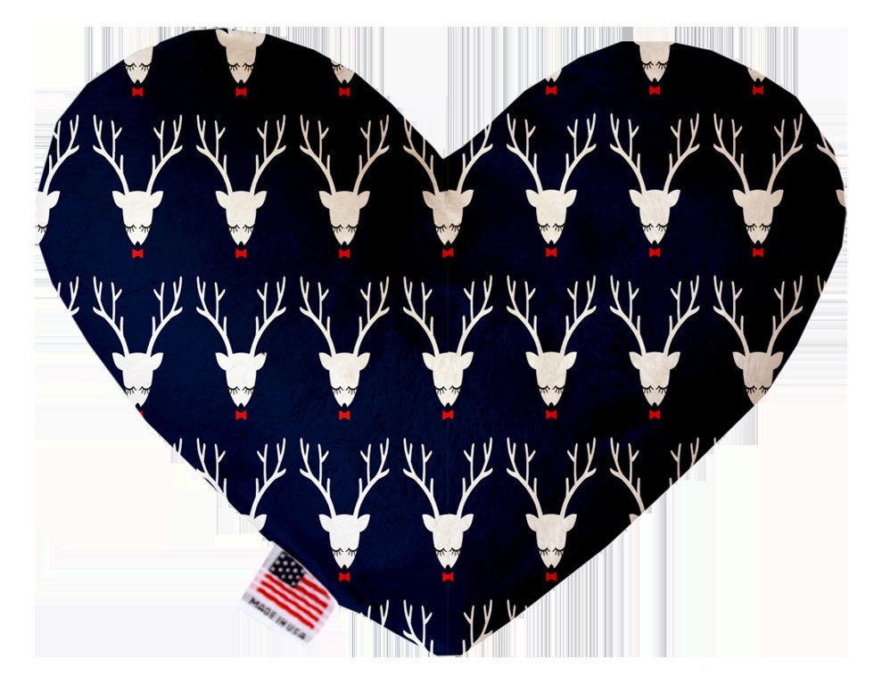 Christmas Pet and Dog Canvas or Plush Heart or Bone Toy, "Classy Christmas Group" (Available in different sizes and 6 different patterns!)