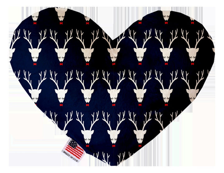 Christmas Pet and Dog Canvas or Plush Heart or Bone Toy, "Classy Christmas Group" (Available in different sizes and 6 different patterns!)