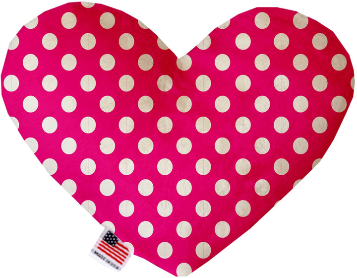 Pet and Dog Canvas or Plush Heart or Bone Toy, "Valentine's Day Plaids, Dots & Chevron Group" (Available in different sizes and patterns!)