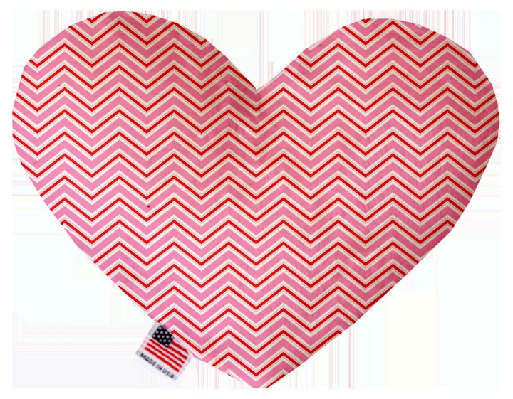 Pet and Dog Canvas or Plush Heart or Bone Toy, "Valentine's Day Plaids, Dots & Chevron Group" (Available in different sizes and patterns!)