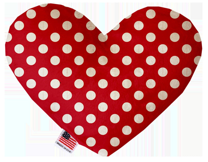 Pet and Dog Canvas or Plush Heart or Bone Toy, "Valentine's Day Plaids, Dots & Chevron Group" (Available in different sizes and patterns!)