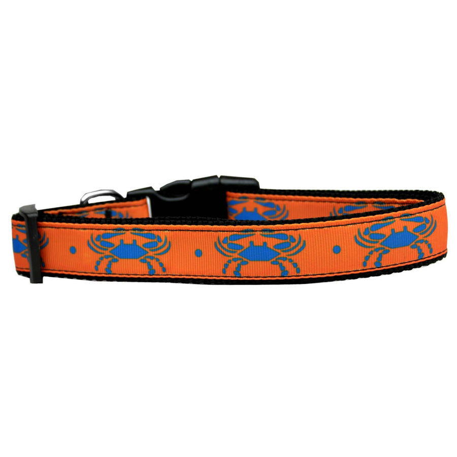 Pet Dog & Cat Nylon Collar or Leash, &quot;Blue Crabs&quot;