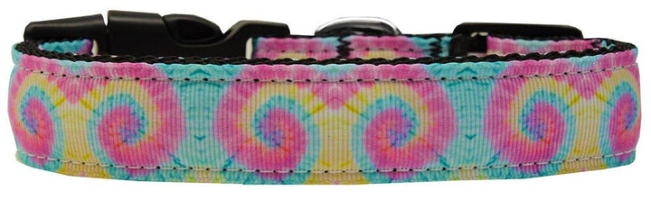 Pet Dog & Cat Nylon Collar or Leash, "Pastel Tie Dye"