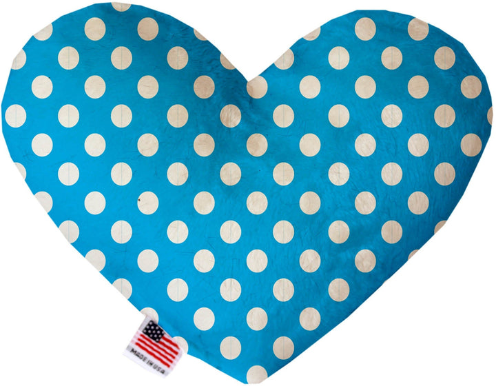 Pet and Dog Canvas or Plush Heart or Bone Toy, "Swiss Dots Group" (Available in different sizes, and 10 different pattern options!)
