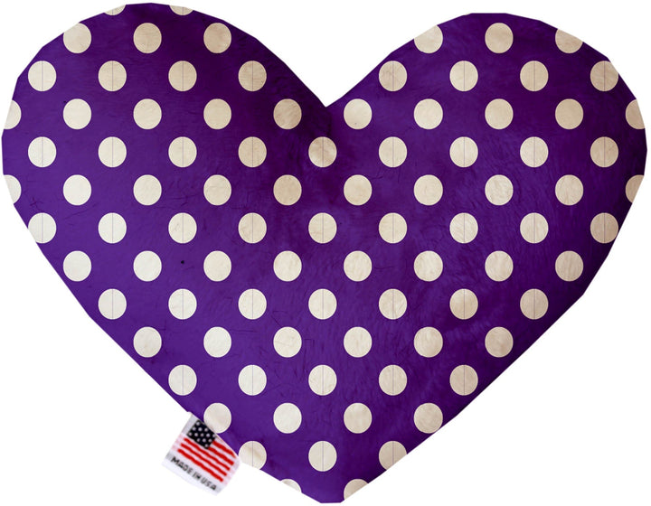 Pet and Dog Canvas or Plush Heart or Bone Toy, "Swiss Dots Group" (Available in different sizes, and 10 different pattern options!)