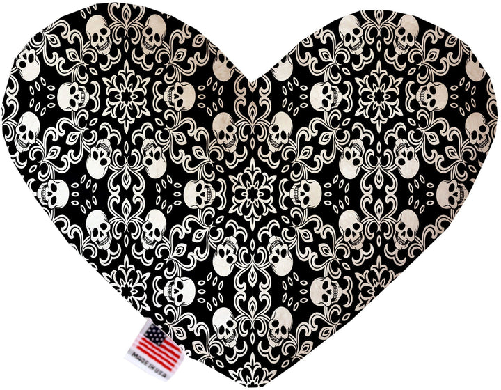 Pet and Dog Canvas or Plush Heart or Bone Toy, "Skulls Group" (Available in different sizes, and 12 different pattern options!)